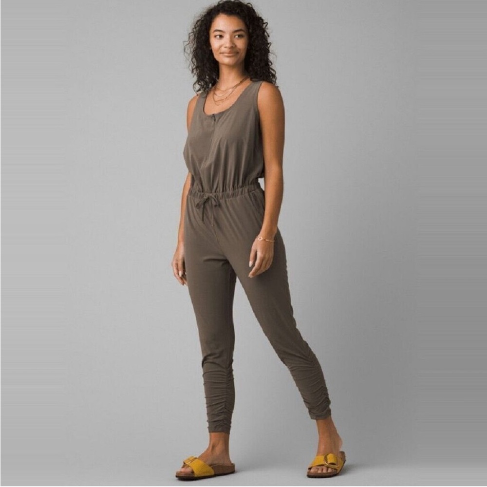 PRANA WOMEN'S RAILAY JUMPSUIT Slate Green Pants Sleeveless Women's Size XS